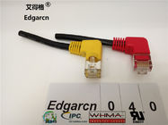Câble de communication de données de 500mm, câble de réseau de 8p / 8c Cat5 avec l&amp;#39;angle droit