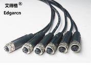 La longueur de câble équipé du capteur M12 a adapté la demande aux besoins du client de câble de données