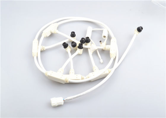 Câble d&#39;injection blanc de câblage électronique fait sur commande pour les connecteurs menés
