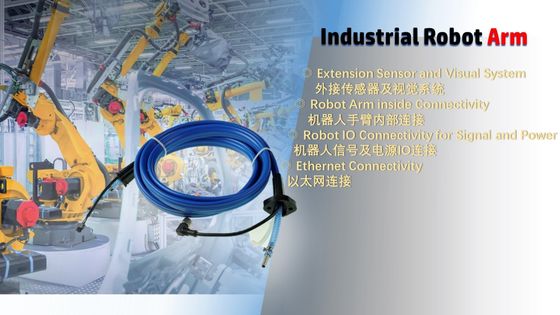 Capteur d'extension d'ensemble du tuyau M12 et système visuel pour le connecteur du bras E/S de robot