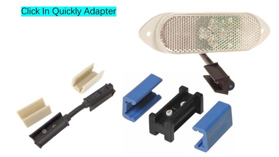 5A-20A Connecteur surmouleur en cliquant sur le câblage automobile avec support de câble optimisé et lumières de dégagement de marqueur unique