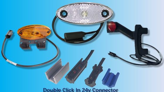 5A-20A Connecteur surmouleur en cliquant sur le câblage automobile avec support de câble optimisé et lumières de dégagement de marqueur unique