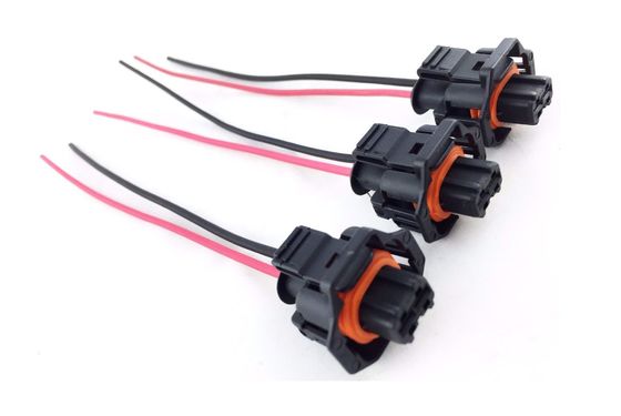 Fil du tresse 2 de sonde de température d'huile de Ford avec le connecteur mâle de Bosch 2 904-488