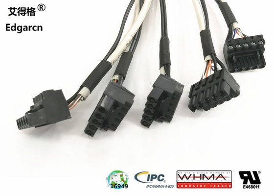 Couleur noire industrielle des véhicules à moteur de harnais fait sur commande à haute tension du fil 300v