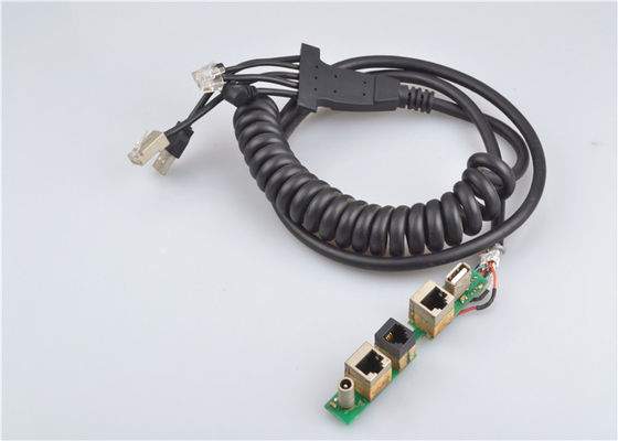 Câble de transfert de données à 2 oreilles, usb 2,0 un moulage par injection plastique femelle