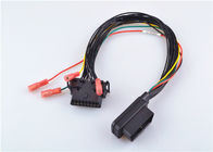 Mâle adapté aux besoins du client du câble 16 de diagnostic de OBD Ii à la femelle avec le connecteur de sertissage