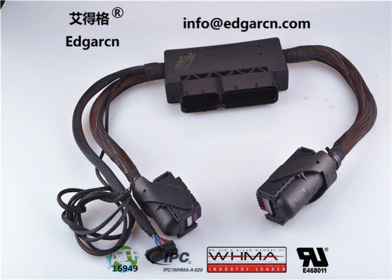Faisceau de câblage noir de Bosch, approbation Iso9001 de harnais de câble de moteur d&#39;écus